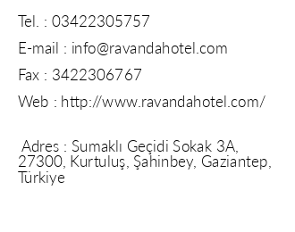 Ravanda Hotel iletiim bilgileri